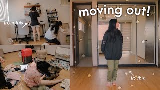 🚚 MOVING OUT! (VLOG) pack with me, empty room tour, a sad goodbye