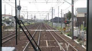 JR東海道本線 尾張一宮駅 から 名古屋駅 までの全面展望映像 豊橋行 普通電車