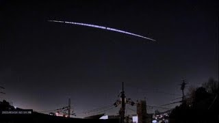 2022.3.10 2:14:35 関西上空を流れた分裂火球