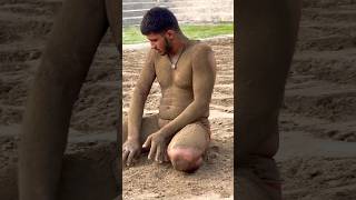 pehlwan mud massage and lifestyle #shorts #wrestler #wrestler #wrestlerlife