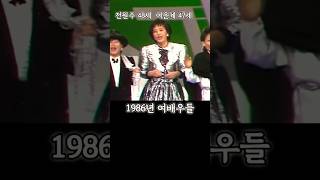 1980년대 여배우들이 한자리에 #여운계