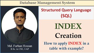 Lec: 60 | Index | CREATE Command | DDL Statement | SQL | DBMS | Bangla Tutorial
