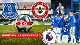 Everton vs Brentford 1-0 Live Stream Premier League Football EPL Match Score 2024 Highlights FC
