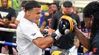 ROLLY ROMERO THROWING VICIOUS UPPERCUTS OF DOOM FOR GERVONTA DAVIS DURING WORKOUT