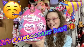 Let's UnBox a new MERMAIDCORN!! #mermaidcornsurprise  #mysteryunboxing #mysteryegg #easterideas 🐣🧸