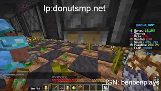 rating bases and giving away money on the Donut Smp (IGN benbenplays)