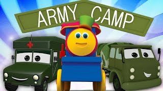 บ๊อบรถไฟ | เยี่ยมชมค่ายทหารบก | ยานพาหนะทางทหารสำหรับเด็ก | Visit to Army Camp | Kids Tv Thailand