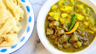 Curry Beef & Curry Aloo with Paratha Roti | Buss up Shot Roti