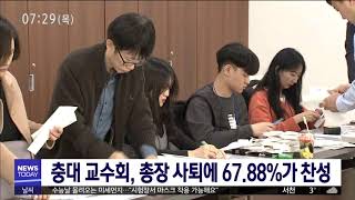 [대전MBC뉴스]충대 교수회, 총장 사퇴 67.88% 찬성 결의안 가결