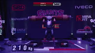 Junior Log Lift World Record 210kg by Ondřej Fojtu