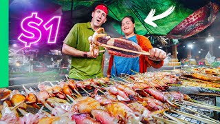 Cambodia’s $1 Seafood Chef vs $180 Seafood Chef!!