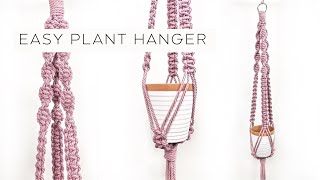 DIY: EASY Macrame Plant Hanger for Beginners