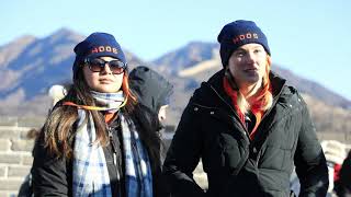 The Ping-pong delegation from UVA visited the  Great Wall and the White Pagoda of Miaoying Temple