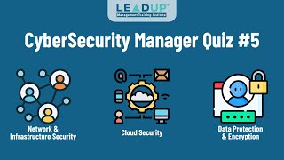 Cyber Security Manager Quiz #5 | Data Protection, Cloud, Network & Infrastructure Security | LEADUP