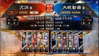 三国志大戦　区星暴虐開幕乙 vs 党均　Ver.2.0.0B　六州