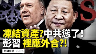 💥中共高官害怕了😱，瑞士不排除凍結資產❗️習操控港首選舉再出招；總加速師激怒世界，彭佩奧穿針引線；默克爾將卸任，德國對華綏靖政策將消失？美國衛生部長將訪台，美台斷交後最高層級 【新聞看點08.05】