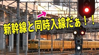 新幹線と同時入線だ！115系とN700系が岡山駅に同時入線！上下で競争？どっちが岡山駅に先に着く？【ちょっぴりトレインTV#212】