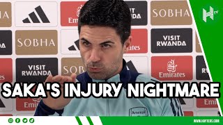 SAKA'S TORN HIS HAMSTRING | Mikel Arteta | Arsenal v Ipswich