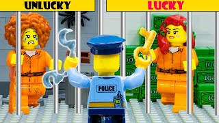 Lucky Jail vs Unlucky Jail   LEGO City Police Prison Break  REO Brickfilm