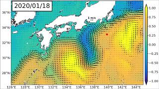 2020年2月28日までの黒潮「長期」予測