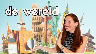 COUNTRIES, INHABITANTS and LANGUAGES in Dutch: the WORLD! #learndutchwithkim