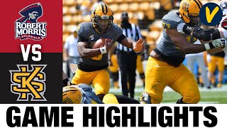 Robert Morris vs #7 Kennesaw State Highlights | FCS 2021 Spring College Football Highlights