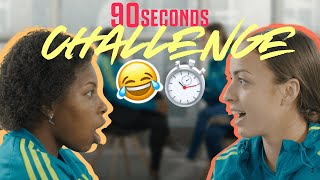 90 Seconds Challenge with Julia Grosso and Lineth Beerensteyn 😂⏱️ | Juventus Women