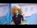 Barbie Baby Doll Lost in The Airport! - Family Airplane Travel Routine Video