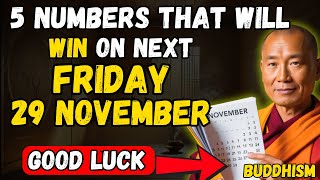 Lucky Numbers: 5 NUMBERS TO WIN JACKPOT on Tuesday 26th NOVEMBER 2024 | Buddhist for Beginners