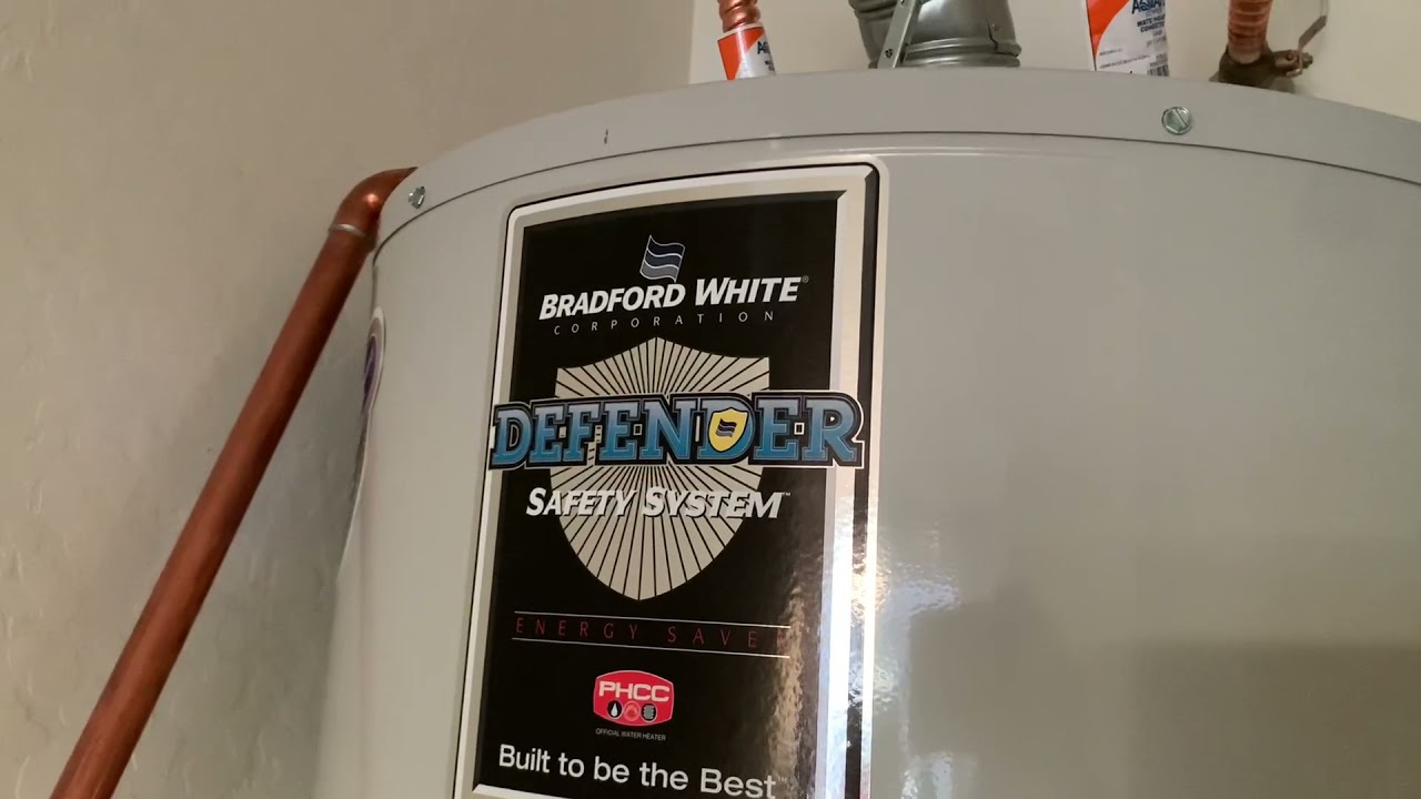 How To Drain Bradford White Water Heater - YouTube