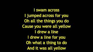 Coldplay - Yellow Lyrics