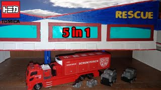 Review Tomica 121 Ichihara City Fire Bureau Scrum Force #tomica #diecast #toys #pemadamkebakaran