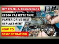 Pioneer KP 500 Cassette Tape Player Drive Belt │How to Replace │Drive Belt Size