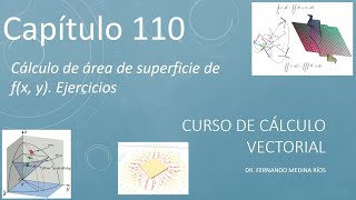 Cálculo de área de superficie con integral doble. Ejercicios (Cálculo Vectorial Cap. 110)