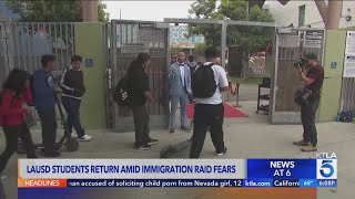 LAUSD students return for new school year amid immigration concerns