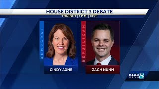 Cindy Axne to debate Zach Nunn tonight on KCCI