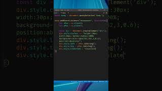 Yellow Circle Around Mouse Cursor using JavaScript | Moise Tracker #shorts