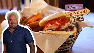 Guy Fieri Eats a Hangover Burger in Colorado Springs | Diners, Drive-Ins and Dives | Food Network