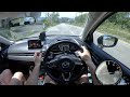 2018 mazda2 1.3l sedan 94 ps highway drive pov in thailand with fuel consumption