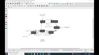 Chickens and Eggs model. Stock and Flow Diagram (SFD) in Vensim.