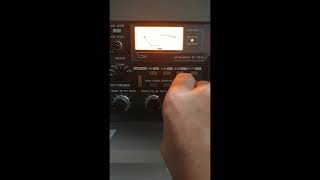 Icom 751 A S-meter light flashes in CW