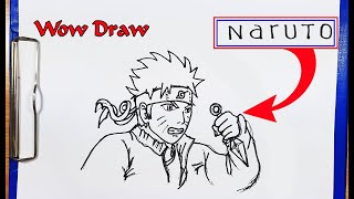 How to Draw NARUTO - How to turn words NARUTO into cartoon - Drawing NARUTO - Wow Draw