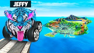 Jeffy Jumps YOUTUBER Cars Across ENTIRE MAP in GTA 5!