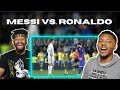 AMERICANS FIRST TIME REACTING To Lionel Messi vs Cristiano Ronaldo - The Difference