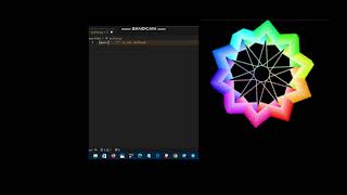 Mesmerizing Rainbow Geometric Art: the Beauty of #python Turtle Graphics! #pythonprogramming