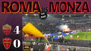 [4K] ROMA 4-0 MONZA [1st.HALF]｜SERIE-A 2024-25 MATCHDAY 26｜24/02/2025 STADIO OLIMPICO