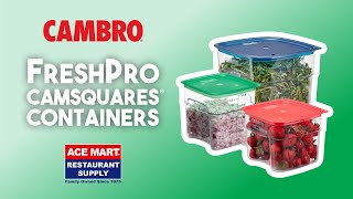 Cambro CamSquare FreshPro food Storage Containers