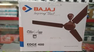 Bajaj EDGE 400 HIGH SPEED | 1200mm Ceiling fan | 3 blades | BROWN | #unboxing #bajaj #ceilingfan