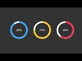 Pure CSS Circular Percentage Bar | css percentage circle | svg Circular Progress Bar