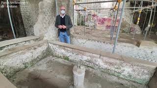 Lapilli sotto la cenere del Parco Archeologico di Ercolano: Casa dei rilievi dionisiaci - parte 1